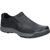 Hush puppies Heren Jasper Slip On Lederen Schoenen (Zwart)