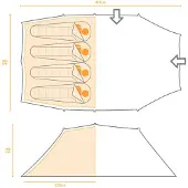 Regatta Vester 4 Man Tent (Groen)