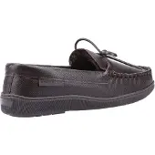 Hush puppies Heren Ace Leren Slippers (Bruin)