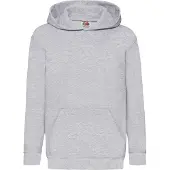 Fruit Of The Loom Kids Unisex Classic 80/20 Hoodie (Heide Grijs)