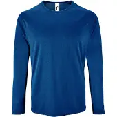 Sols Heren Sportief T-Shirt met lange mouwen (Koningsblauw)