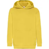 Fruit Of The Loom Kinder Unisex Sweatshirt Met Capuchon / Hoodie (Zonnebloem)