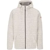 Trespass Heren Hoodie Scawton met rits (Off White Marl)