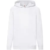 Fruit Of The Loom Kinderen Unisex Lichtgewicht Sweatshirt Met Capuchon / Hoodie (Wit)