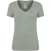 Mountain Warehouse Dames/Dames Vitaliteit V Hals T-shirt (Kaki Groen)