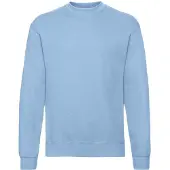 Fruit Of The Loom Heren Klassiek 80/20 Ingezet Sweatshirt (Hemelsblauw)