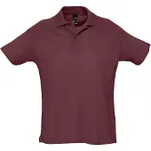 Sols Heren Zomer II Pique Poloshirt met korte mouwen (Bourgondië)