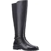 Hush puppies Dames/dames Vanessa lederen kuitlaarzen (Zwart)