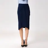 S&J Weekends Asymmetrische rok met structurele lijnen