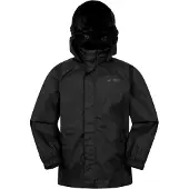 Mountain Warehouse Set kinder/kinder Pakka Waterdichte Jas en Broek (Zwart)