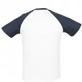 Sols Heren Funky Contrast T-Shirt met korte mouwen (Wit/Zwaar)