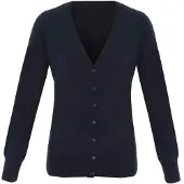 Premier Dames/Dames Essential Acryl V Hals Vest (Marine)