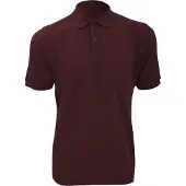 Russell athletic Russell Heren Ripple Collar & Manchet Poloshirt met korte mouwen (Bourgondië)