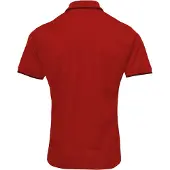 Premier Herencontrast Coolchecker Polo Shirt (Rood/zwart)
