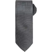 Premier Heren Micro Wafel Formele Work Tie (Donkergrijs)