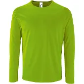 Sols Heren Sportief T-Shirt met lange mouwen (Neon Groen)