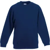 Fruit Of The Loom Kinderen Unisex Raglan mouwen Sweatshirt (Marine)
