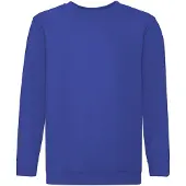 Fruit Of The Loom Childrens Unisex Set In Sleeve Sweatshirt (Royaal Blauw)