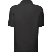 Fruit Of The Loom Kinder/Kinder 65/35 Effen Piqué Poloshirt (Zwart)