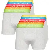 Crosshatch Heren Astral Boxershorts (Set van 12) (Grijze Mergel)