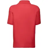 Fruit Of The Loom Kinder/Kinder 65/35 Effen Piqué Poloshirt (Rood)