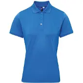 Premier Dames/dames Coolchecker Plus Piqu Polo met CoolPlus (Saffier)