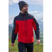 Mountain Warehouse Heren Brisk Extreme Colour Block Waterdichte Jas (Actief Rood)