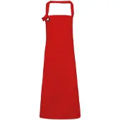 Premier Unisex Calibre Heavy Cotton Canvas Bib Apron (Rood)
