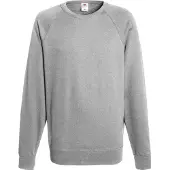 Fruit Of The Loom Heren Lichtgewicht Raglan Sweatshirt (240 GSM) (Heather Grijs)