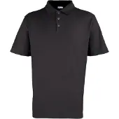 Premier Heren Stoeterij Zwaarlijvige Gewone Pique Polo Shirt (Zwart)