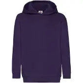 Fruit Of The Loom Kinder Unisex Sweatshirt Met Capuchon / Hoodie (Paars)