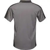 Regatta Herencontrast Coolweave Polo Shirt (Afdichting Grijs/Zwart)