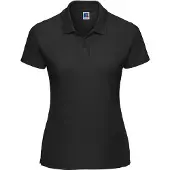 Russell athletic Russell Dames/Dames Klassiek Effen Poloshirt van Polycotton (Zwart)