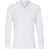 Sols Unisex Adult Planet Piqué Poloshirt met lange mouwen (Wit)