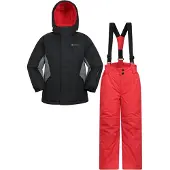 Mountain Warehouse Set kinder/kinder ski-jas & -broek (Jet Zwart)