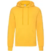 Fruit Of The Loom Unisex Volwassenen Klassiek Sweatshirt met capuchon (Zonnebloem)