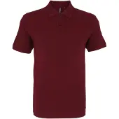 Asquith & Fox Menselijk organisch Klassiek Fit Poloshirt (Bourgondië)