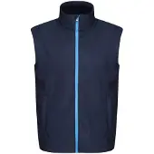 Regatta Professional Heren Ablaze Soft Shell Bodywarmer (Marine / Frans Blauw)
