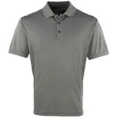 Premier Heren Coolchecker Pique Poloshirt (Donkergrijs)