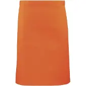 Premier Dames/Dames Mid-Length Apron (Pakket van 2) (Oranje)