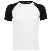 Sols Heren Funky Contrast T-Shirt met korte mouwen (Wit/zwart)