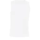 Sols Heren Justin Mouwloze Tank / Vest Top (Wit)
