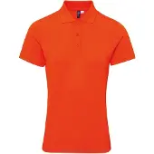 Premier Dames/dames Coolchecker Plus Piqu Polo met CoolPlus (Oranje)