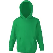 Fruit Of The Loom Kids Unisex Classic 80/20 Hoodie (Kelly Groen)