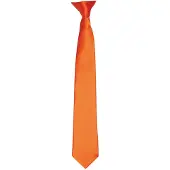Premier Kleuren Heren Satin Clip Tie (Terracotta)