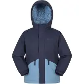 Mountain Warehouse Cyclone Waterdichte Gewatteerde Jas voor Kinderen/Kinderen (Marine)