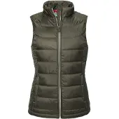 Russell athletic Russell Dames/Dames Nano Gewatteerde Bodywarmer (Donkere Olijf)