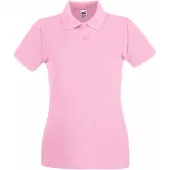 Fruit Of The Loom Vrouwen Dames-Fit Premium Poloshirt Met Korte Mouwen (Licht Rose)