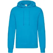 Fruit Of The Loom Unisex Volwassenen Klassiek Sweatshirt met capuchon (Azuurblauw)