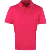 Premier Heren Coolchecker Pique Poloshirt (Heet Roze)